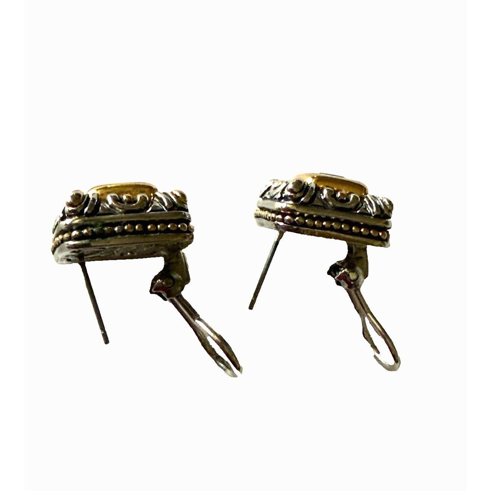 Michael Morrison MX Signature Collection Blue Glass Earrings